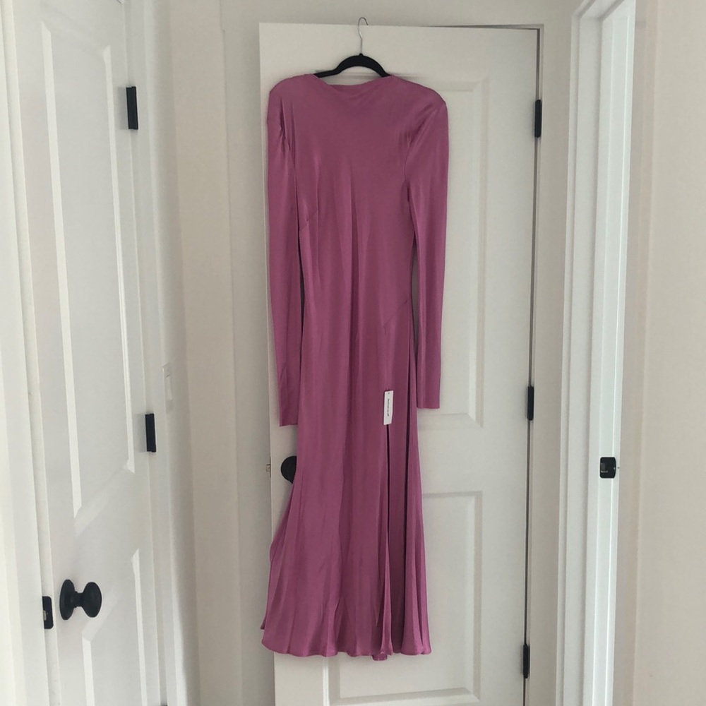 Bec + Bridge Pink Bishop Sleeve Midi Gown